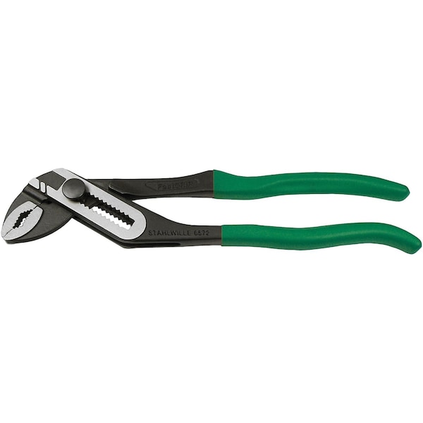 Waterpump plier FastGRIP L.240 mm max.jaw opening 37 mm head polished handles dip-coated